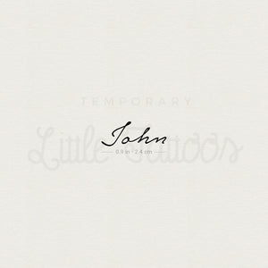 John Temporary Tattoo - Set of 3