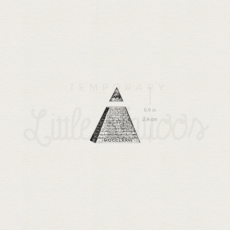 The Eye Of Providence Temporary Tattoo - Set of 3