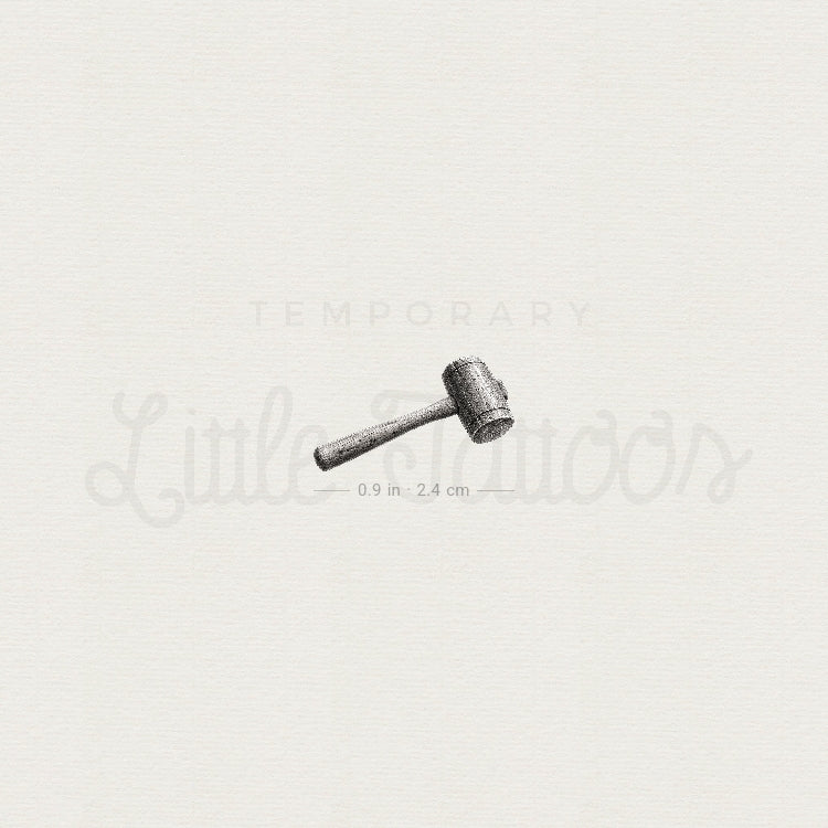 Mallet Temporary Tattoo - Set of 3