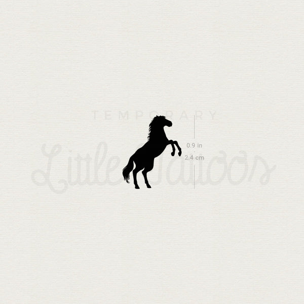 Standing Stallion Temporary Tattoo - Set of 3