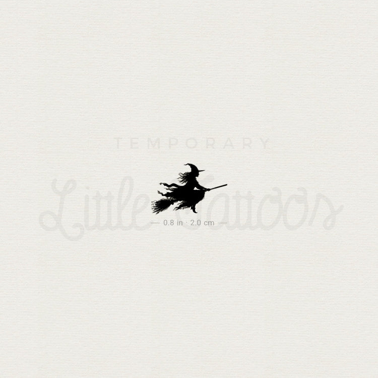 Witch Temporary Tattoo - Set of 3
