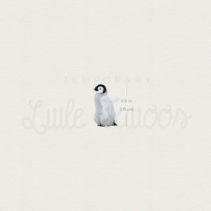 Baby Penguin Temporary Tattoo - Set of 3