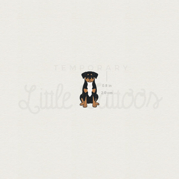 Rottweiler Temporary Tattoo - Set of 3