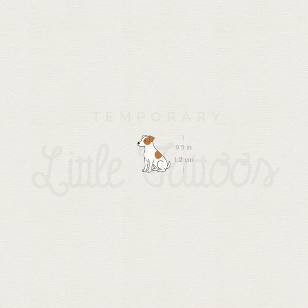 Little Jack Russell Temporary Tattoo - Set of 3