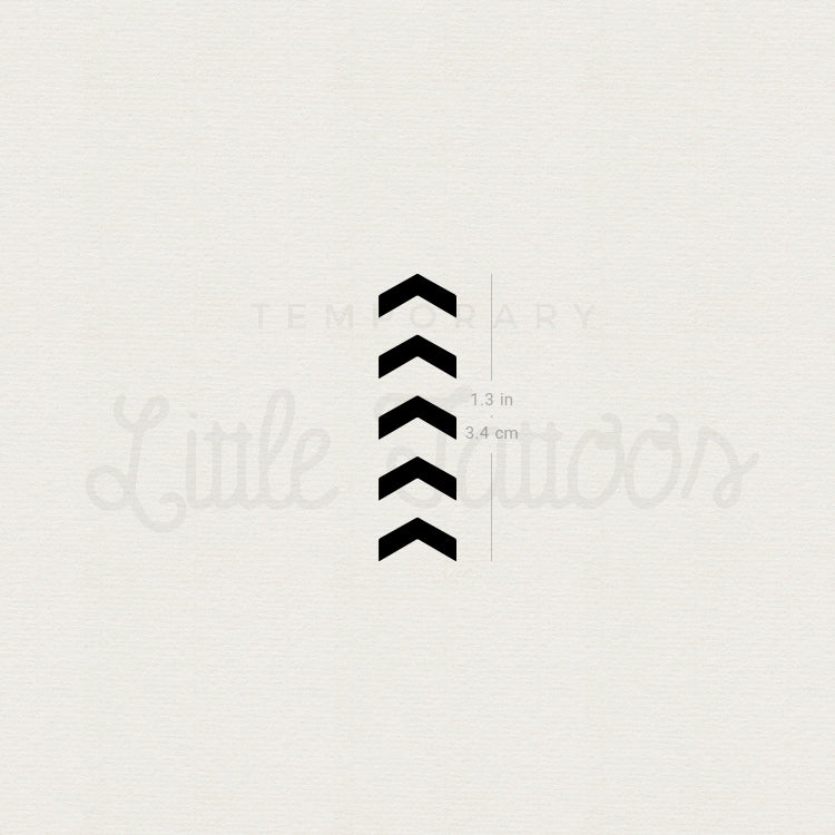 One Direction Five Arrows Tribute Temporary Tattoo - Set of 3