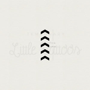 One Direction Five Arrows Tribute Temporary Tattoo - Set of 3