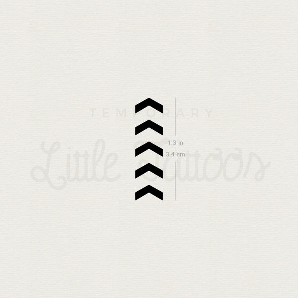 One Direction Five Arrows Tribute Temporary Tattoo - Set of 3