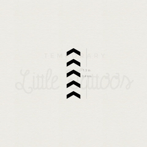 One Direction Five Arrows Tribute Temporary Tattoo - Set of 3