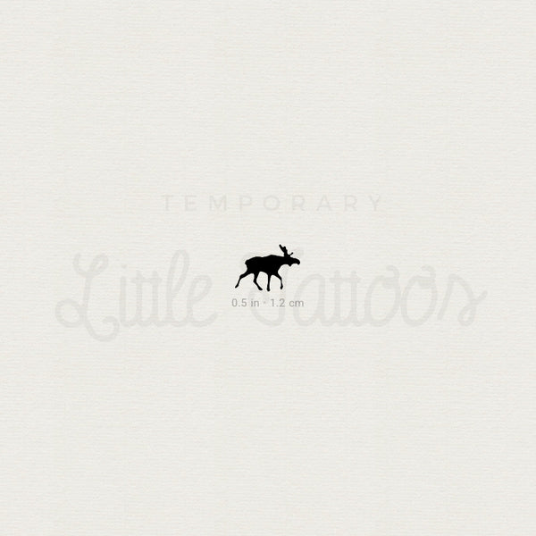 Tiny Moose Temporary Tattoo - Set of 3