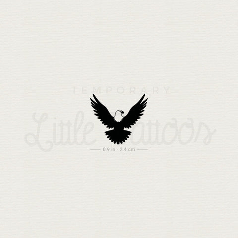 American Bald Eagle Temporary Tattoo - Set of 3