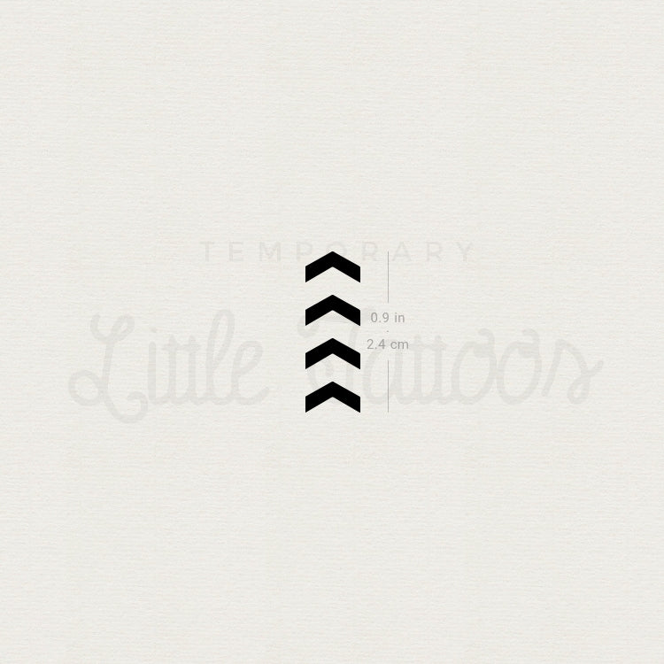 Liam Payne Four Arrows Tribute Temporary Tattoo - Set of 3