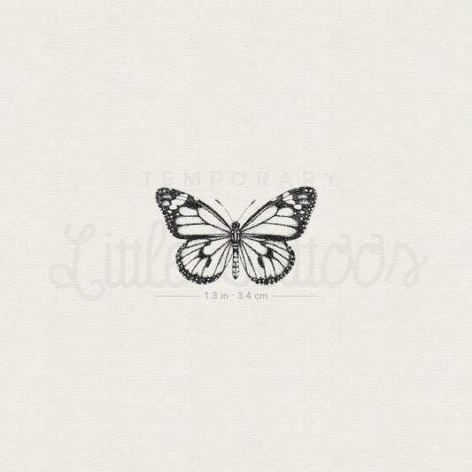 Monarch Butterfly Temporary Tattoo - Set of 3