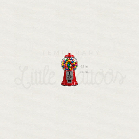 Gumball Machine Temporary Tattoo - Set of 3
