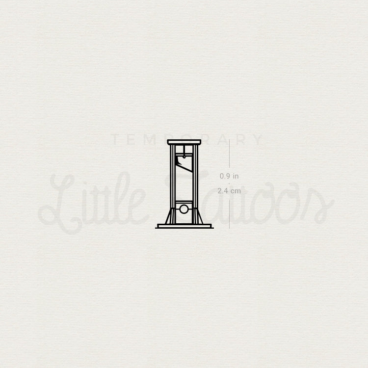 Guillotine Temporary Tattoo - Set of 3