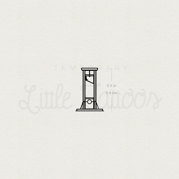 Guillotine Temporary Tattoo - Set of 3