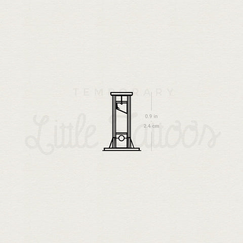 Guillotine Temporary Tattoo - Set of 3