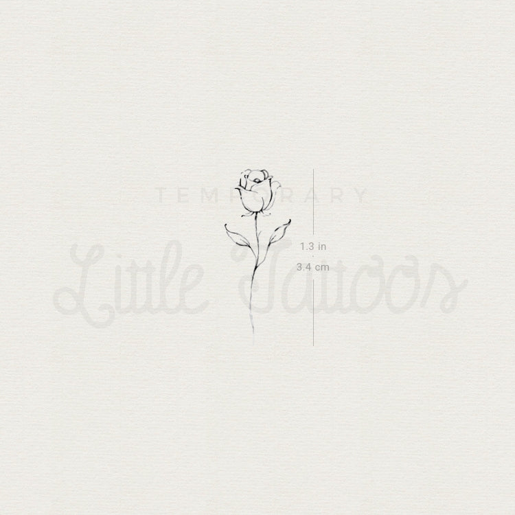 Rose By Stefano Mazza Temporary Tattoo - Set of 3