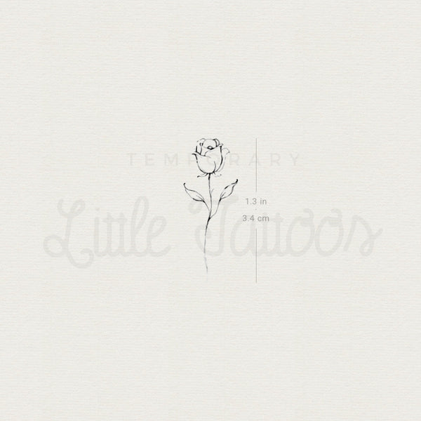 Rose By Stefano Mazza Temporary Tattoo - Set of 3