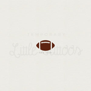 American Football Ball Temporary Tattoo - Set of 3