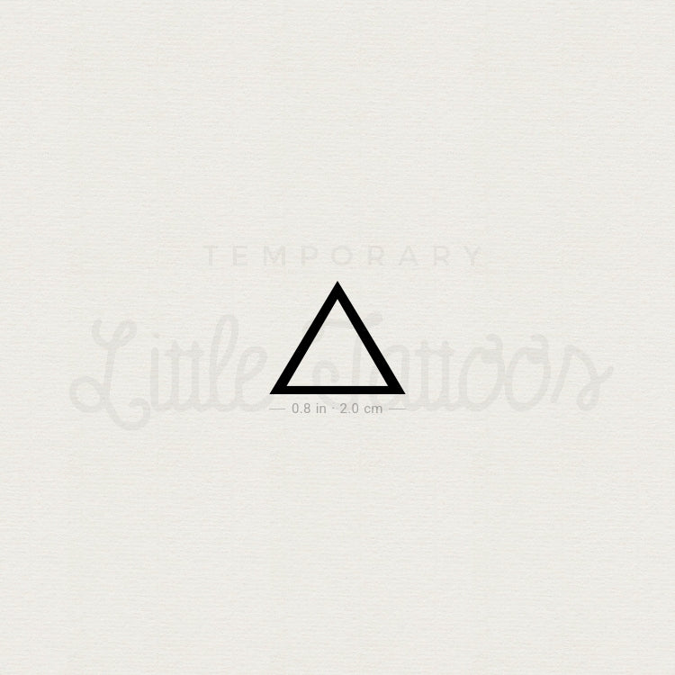 Triangle Temporary Tattoo - Set of 3