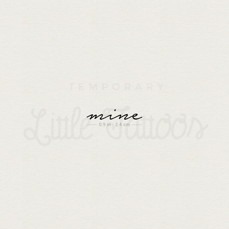 Mine Temporary Tattoo - Set of 3