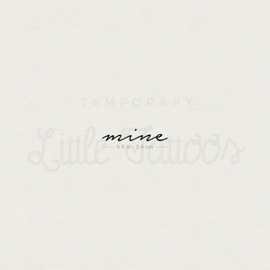 Mine Temporary Tattoo - Set of 3