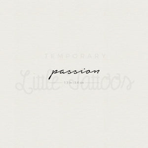 Passion Temporary Tattoo - Set of 3