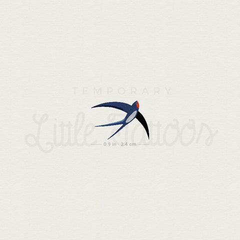 Swallow By Ann Lilya Temporary Tattoo - Set of 3