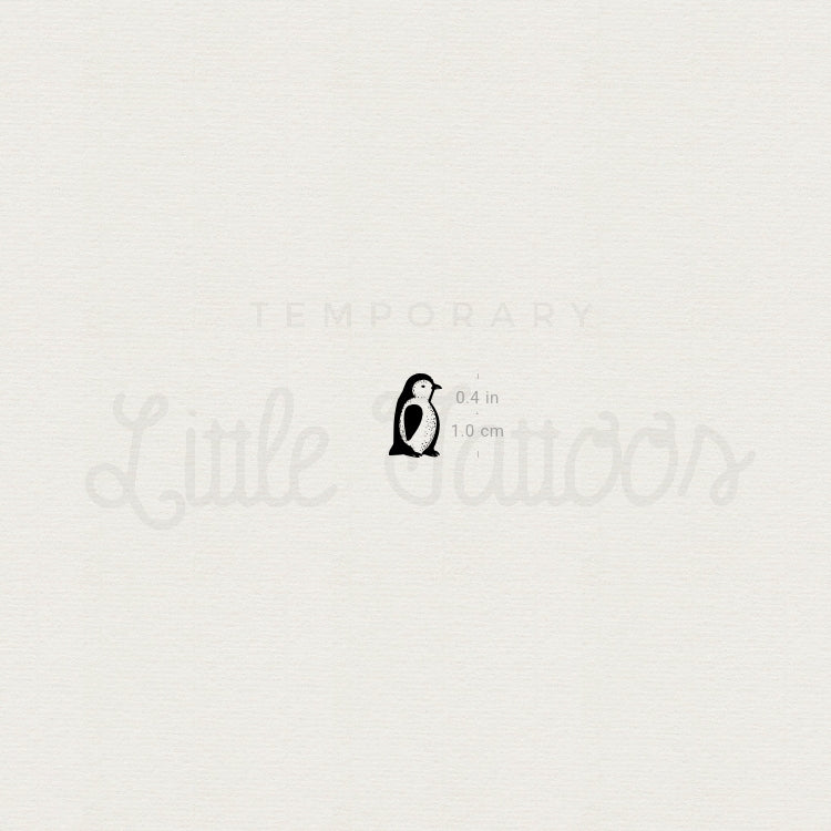 Little Baby Penguin Temporary Tattoo - Set of 3