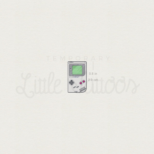 Game Boy Temporary Tattoo - Set of 3