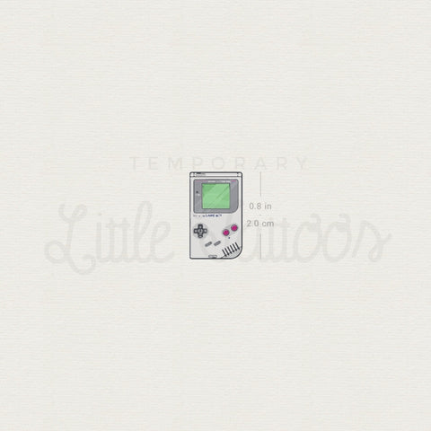 Game Boy Temporary Tattoo - Set of 3