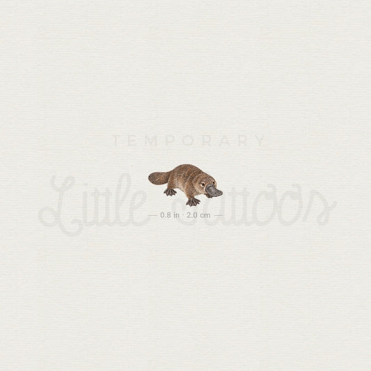 Small Platypus Temporary Tattoo - Set of 3
