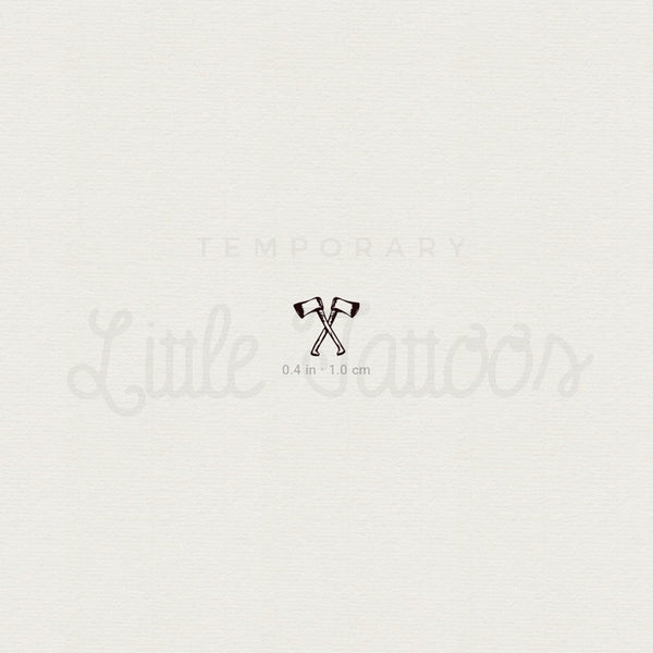 Hatchet Couple Temporary Tattoo - Set of 3