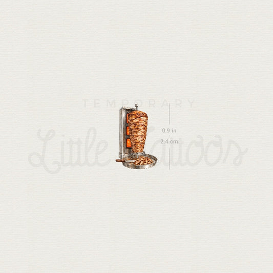 Döner Kebab Temporary Tattoo - Set of 3