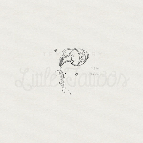 Water Jug Temporary Tattoo By Stefano Mazza - Set of 3