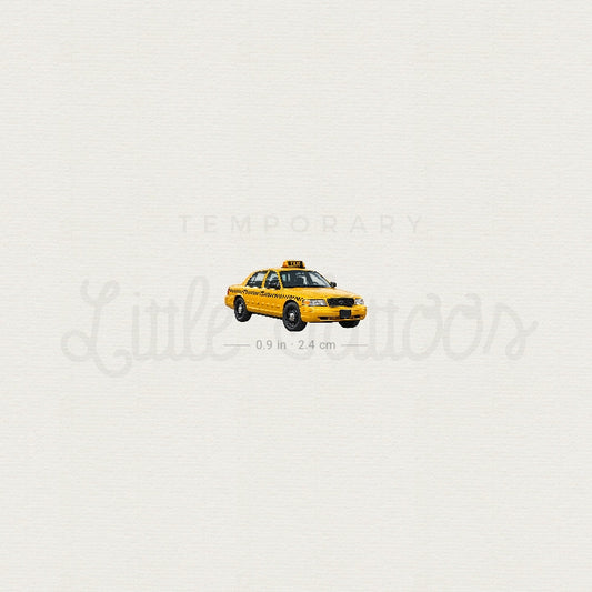 NYC Taxi Cab Temporary Tattoo - Set of 3