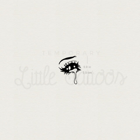 Small Crying Eye By Tukoi Temporary Tattoo - Set of 3