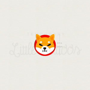 Shiba Inu Temporary Tattoo - Set of 3