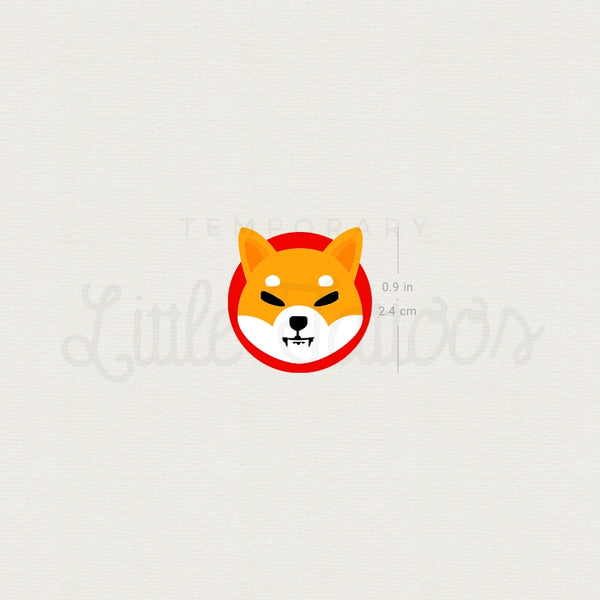 Shiba Inu Temporary Tattoo - Set of 3