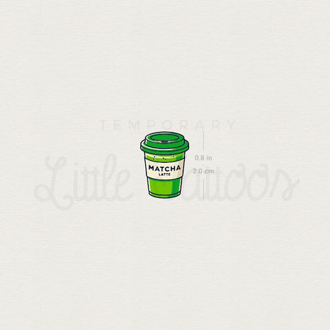 Takeaway Matcha Temporary Tattoo - Set of 3