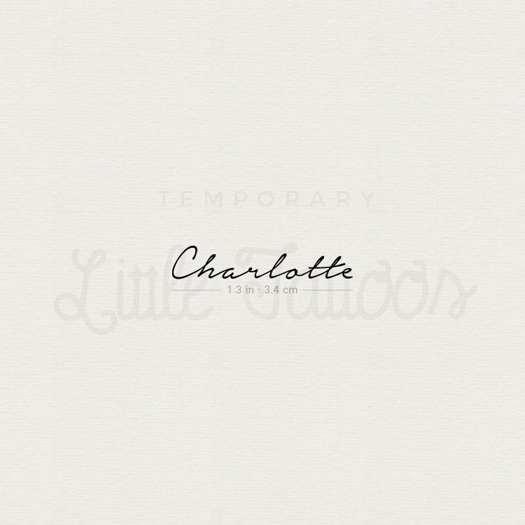 Charlotte Temporary Tattoo - Set of 3