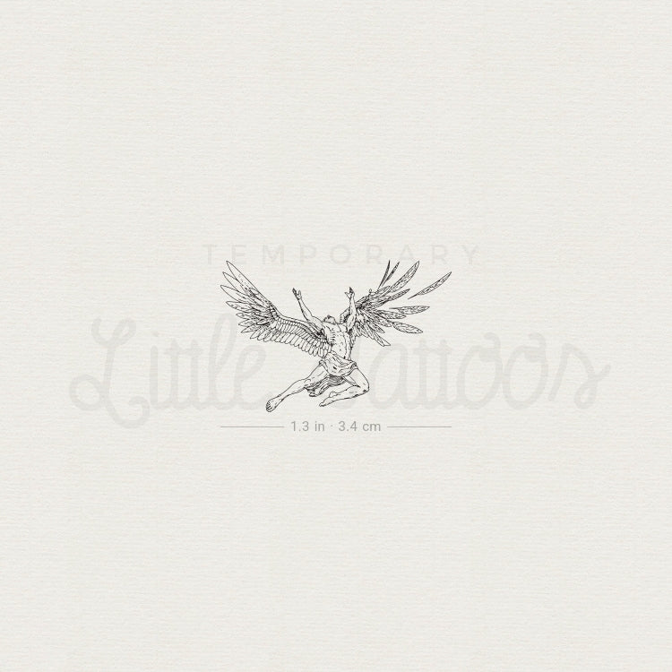 Fall Of Icarus Temporary Tattoo - Set of 3