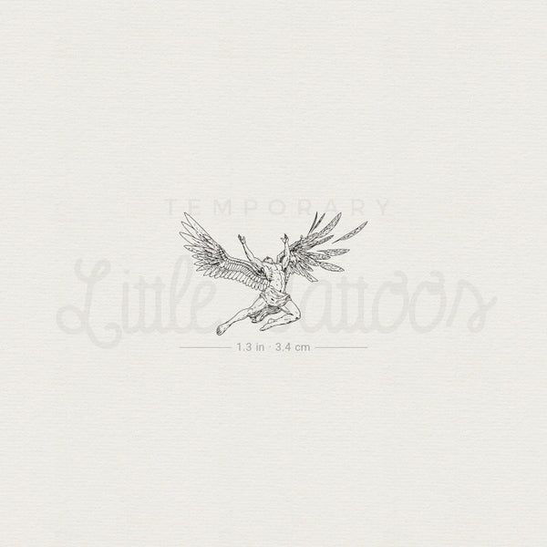 Fall Of Icarus Temporary Tattoo - Set of 3