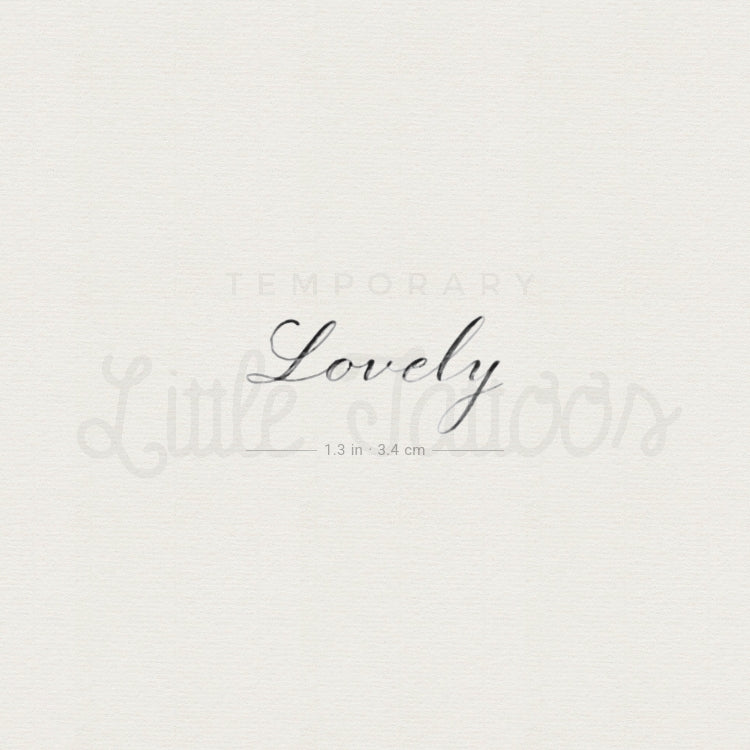 Lovely By Stefano Mazza Temporary Tattoo - Set of 3