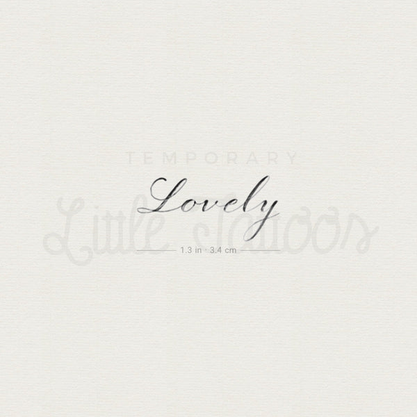 Lovely By Stefano Mazza Temporary Tattoo - Set of 3