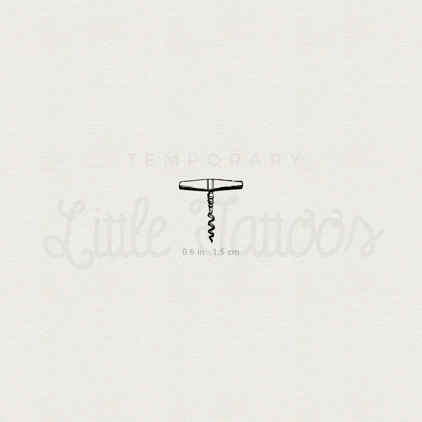 Corkscrew Temporary Tattoo - Set of 3