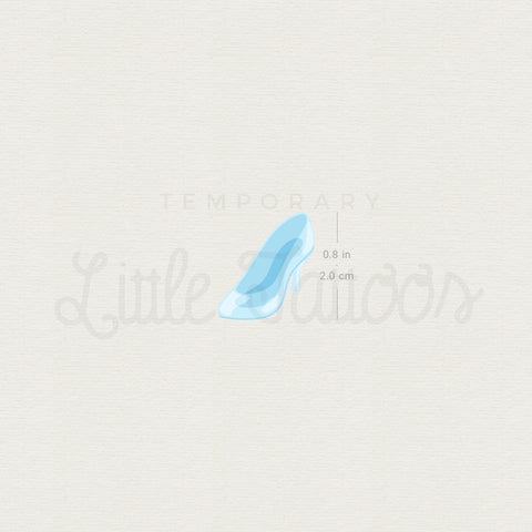 Cinderella Glass Shoe Temporary Tattoo - Set of 3