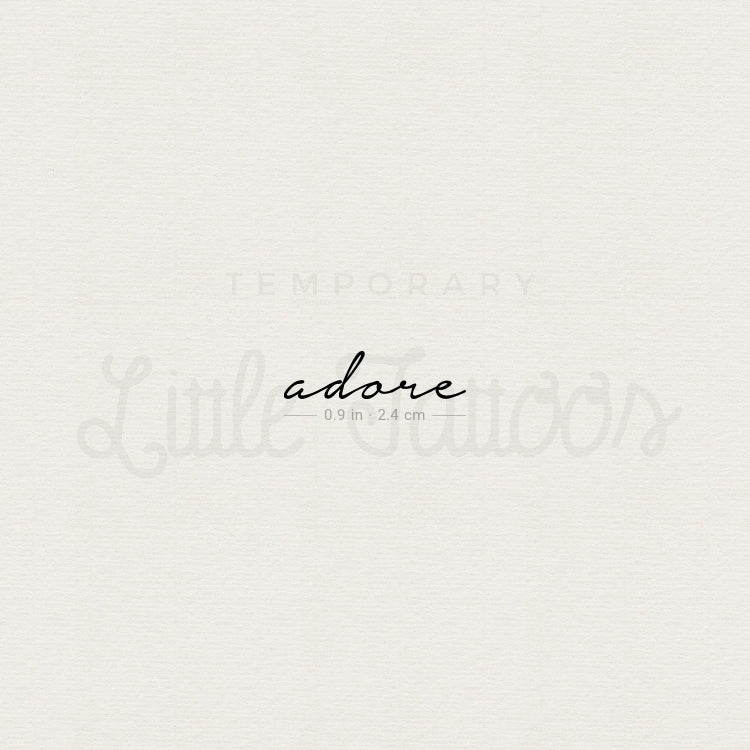 Adore Temporary Tattoo - Set of 3