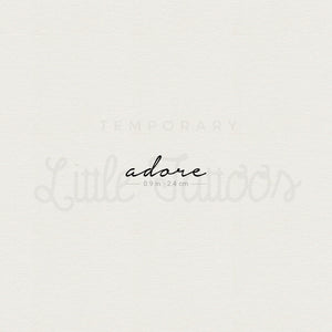 Adore Temporary Tattoo - Set of 3