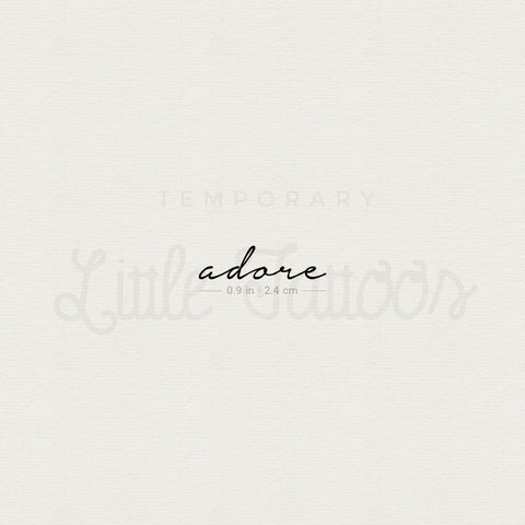 Adore Temporary Tattoo - Set of 3